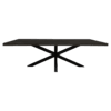 Eetkamertafel Denver Black | Rechthoek | 160 cm - Afbeelding 2