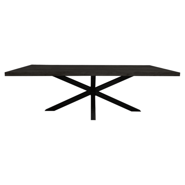 Eetkamertafel Denver Black | Rechthoek | 160 cm - Afbeelding 2