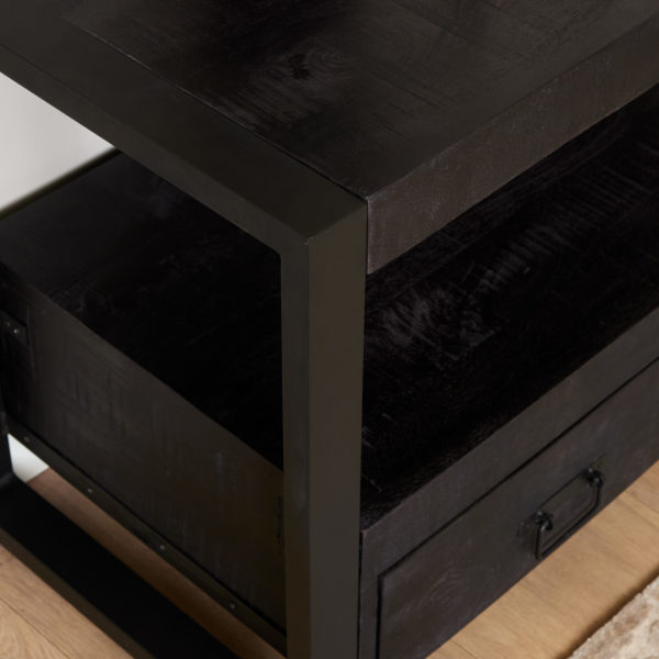 Tv meubel Boaz Black | 100 cm - Afbeelding 2