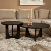 Salontafel Guus | Zwart | 80 cm - Afbeelding 2