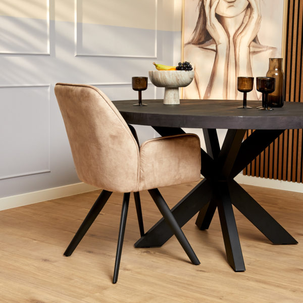 Eetkamerstoel Nova | Beige - Afbeelding 2