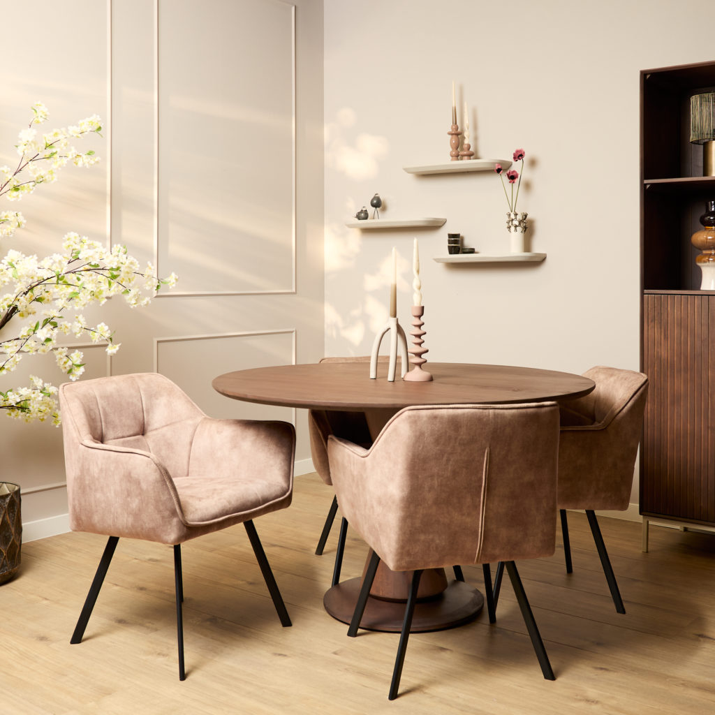 Eetkamerstoel Emma | Velvet Taupe - Afbeelding 2