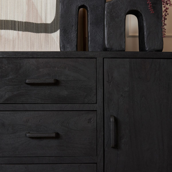 Dressoir Omaha Black | 220 cm - Afbeelding 2