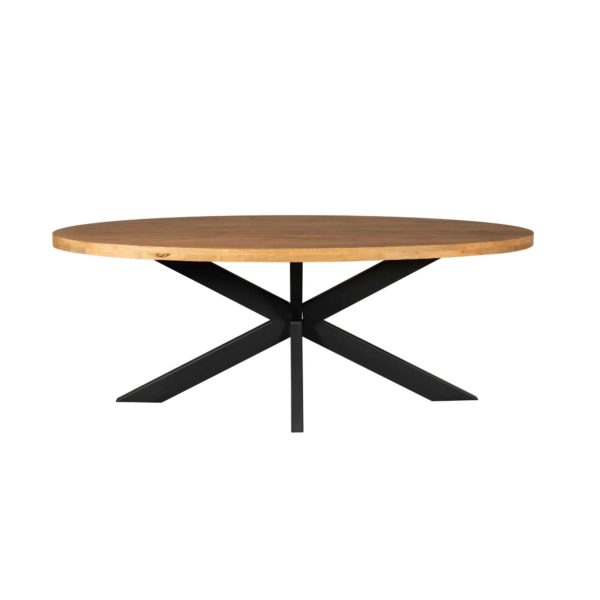 Eetkamertafel Denver | Ovaal | Mangohout | 160 cm - Afbeelding 2