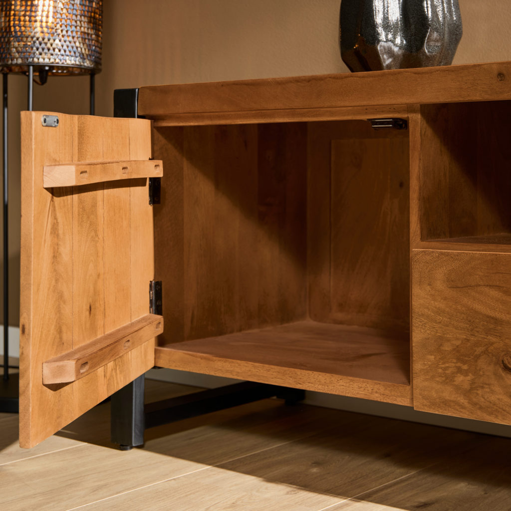 Tv meubel Boaz 110 cm | Een deur en open vak - Afbeelding 2