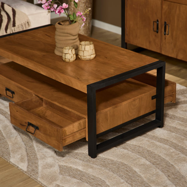 Salontafel Boaz met 4 lades | 120 cm - Afbeelding 2
