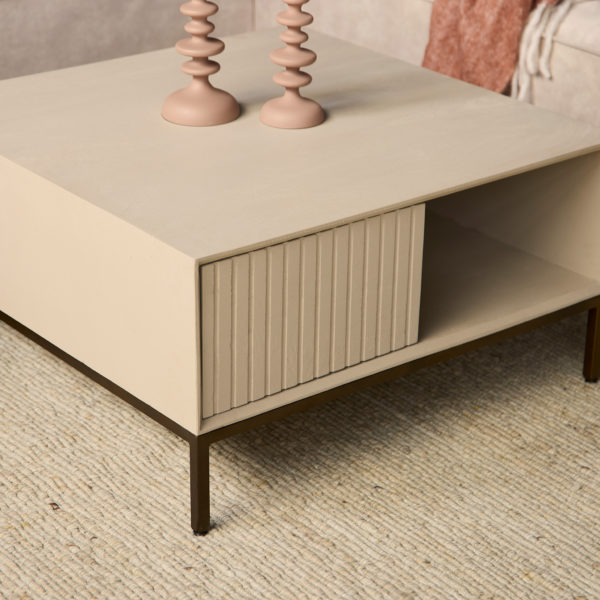 Salontafel Madison Sand | 80 cm | Vierkant - Afbeelding 2