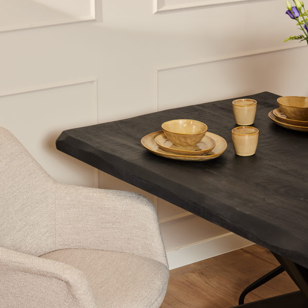 Boomstamtafel Boston Black | 160 cm - Afbeelding 2