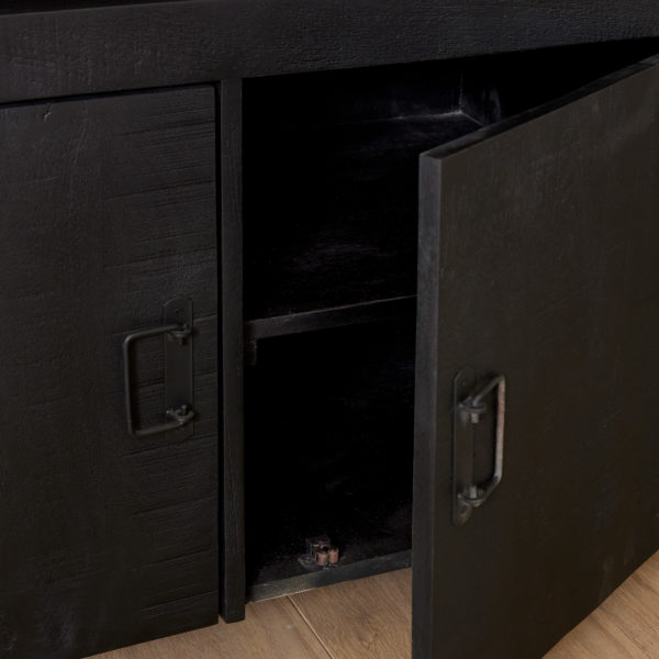 Dressoir Boaz Black | 175 cm - Afbeelding 2