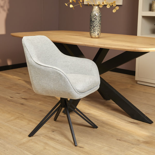 Eetkamerstoel Jens | Light Grey - Afbeelding 2
