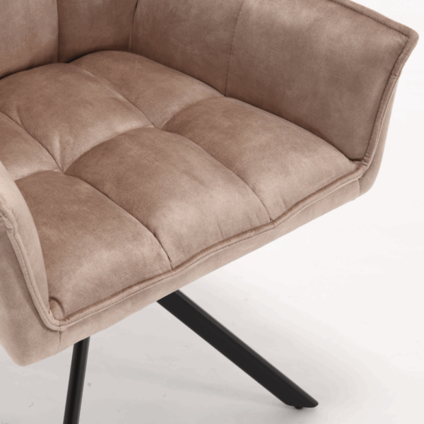 Eetkamerstoel Dani | Velvet Beige (set van 2) - Afbeelding 11