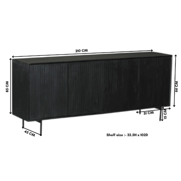 Dressoir Madison | 210 cm - Afbeelding 11