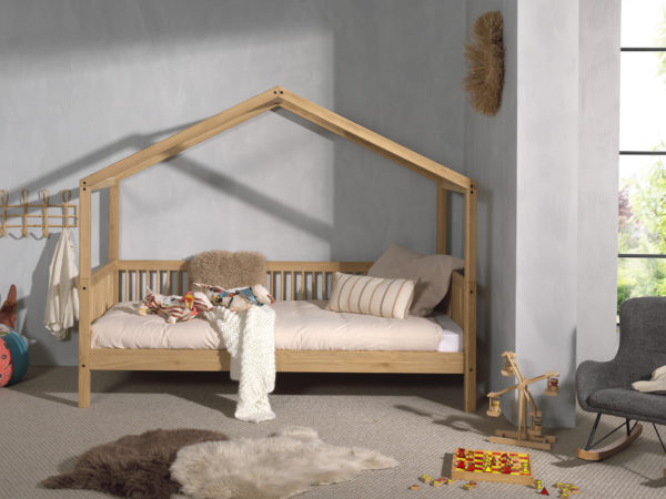 FORREST huisbed in eik met rolbed en textielset. - Afbeelding 11