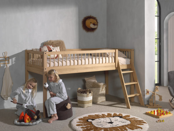 FORREST eiken halfhoogslaper met textielset. - Afbeelding 11