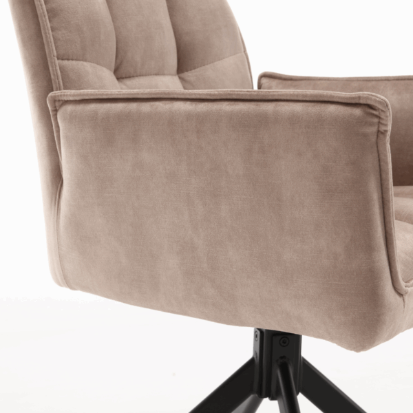 Eetkamerstoel Dani | Velvet Beige (set van 2) - Afbeelding 12
