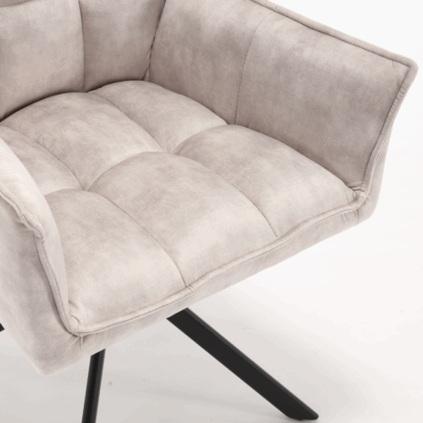 Eetkamerstoel Dani | Velvet Champagne - Afbeelding 12