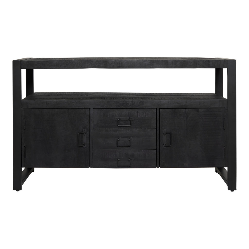 Dressoir Boaz Black | 135 cm - Afbeelding 3