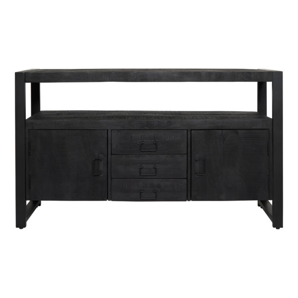 Dressoir Boaz Black | 135 cm - Afbeelding 3