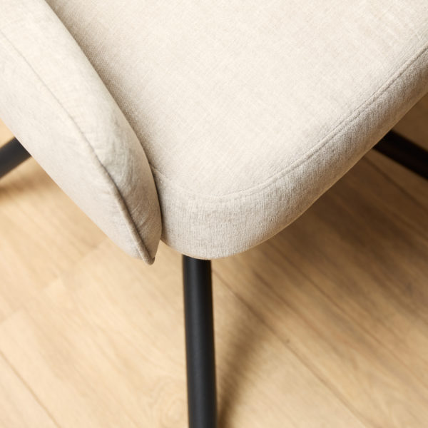 Eetkamerstoel Hanna | Beige | Met armleuning - Afbeelding 3