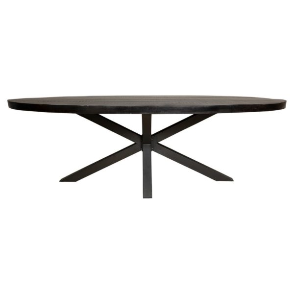 Eetkamertafel Denver Black | Ovaal | 240 cm | - Afbeelding 3