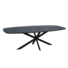 Eiken eettafel Ferris | Deens Ovaal 240 cm | Zwart - Afbeelding 3