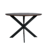 Eettafel Madison Walnoot | 110 cm | Poot Zwart - Afbeelding 3