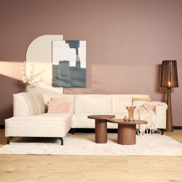MySofa Floris | Divan Links + 2,5 zits | Beige | Velvet - Afbeelding 3