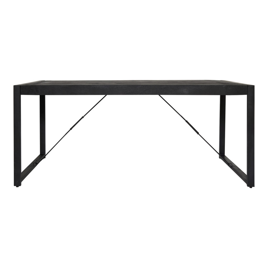 Eettafel Boaz Black | 160 cm - Afbeelding 3