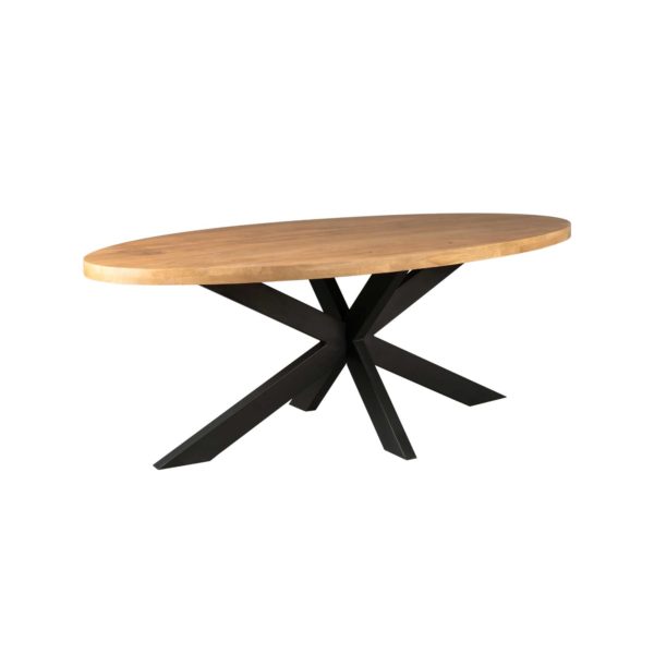 Eetkamertafel Denver | Ovaal | Mangohout | 160 cm - Afbeelding 3
