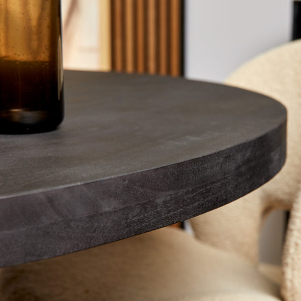 Eetkamertafel Denver Black | Rond | 110 cm - Afbeelding 3