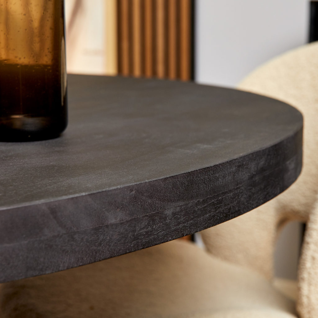 Eetkamertafel Denver Black | Rond | 140 cm - Afbeelding 3