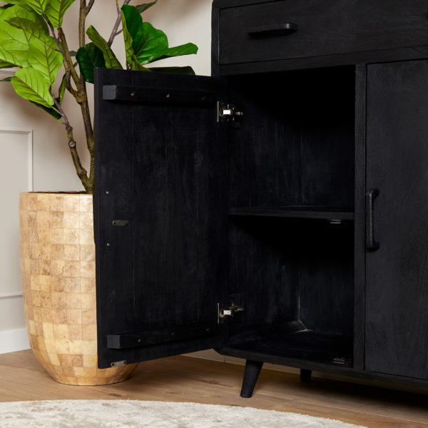 Kabinet kast Omaha Black | 100 cm - Afbeelding 3