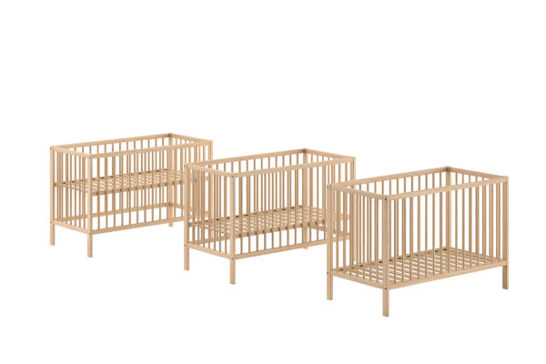 DINO BABYBED 60x120 CM NATUUR - Afbeelding 3