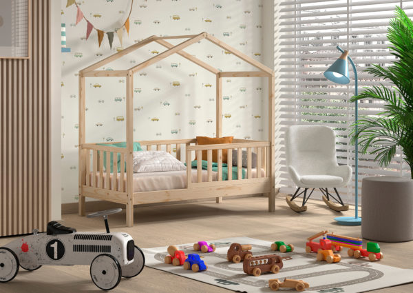 DALLAS JUNIOR BED 70x140 NATUUR - Afbeelding 3