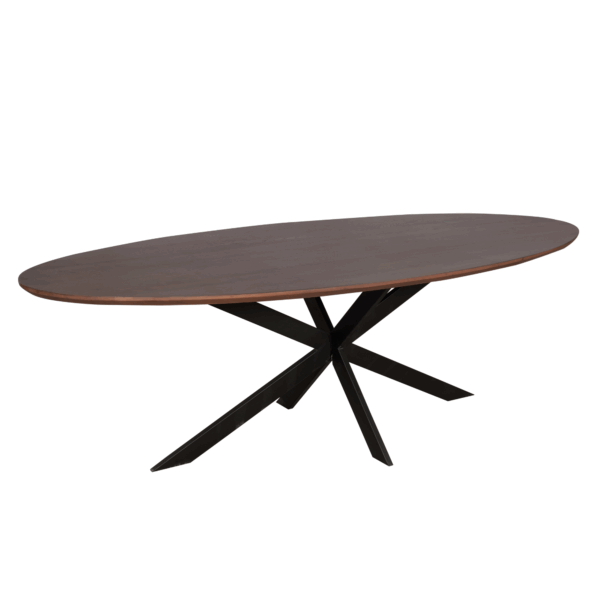 Eiken eettafel Ferris | Ovaal 240 cm | Walnoot - Afbeelding 3