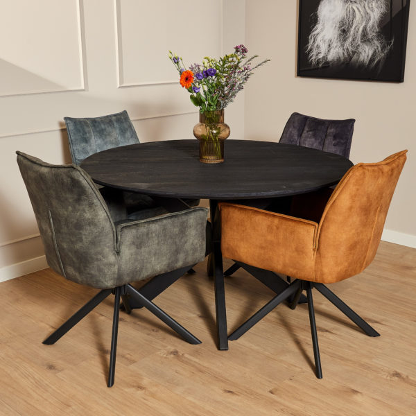 Eetkamerstoel Dani | Velvet Gold - Afbeelding 3