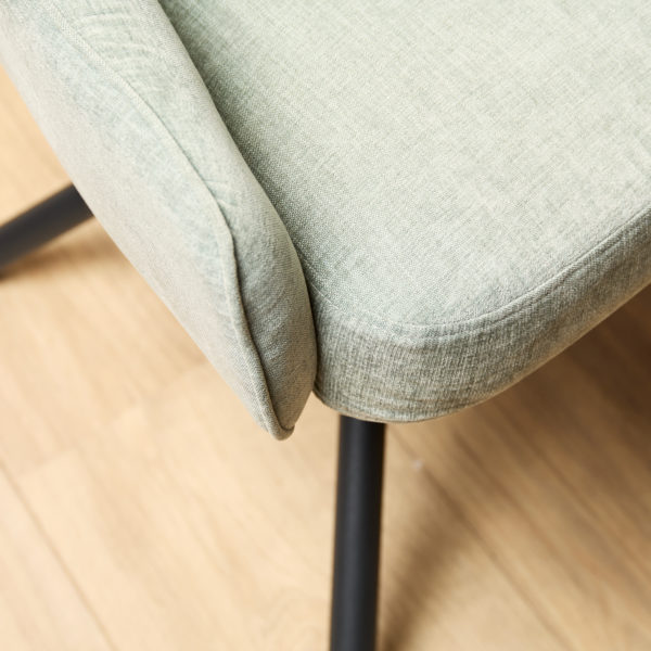 Eetkamerstoel Hanna | Water Green | Met armleuning - Afbeelding 4