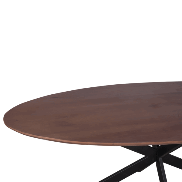 Eiken eettafel Ferris | Ovaal 240 cm | Walnoot - Afbeelding 4