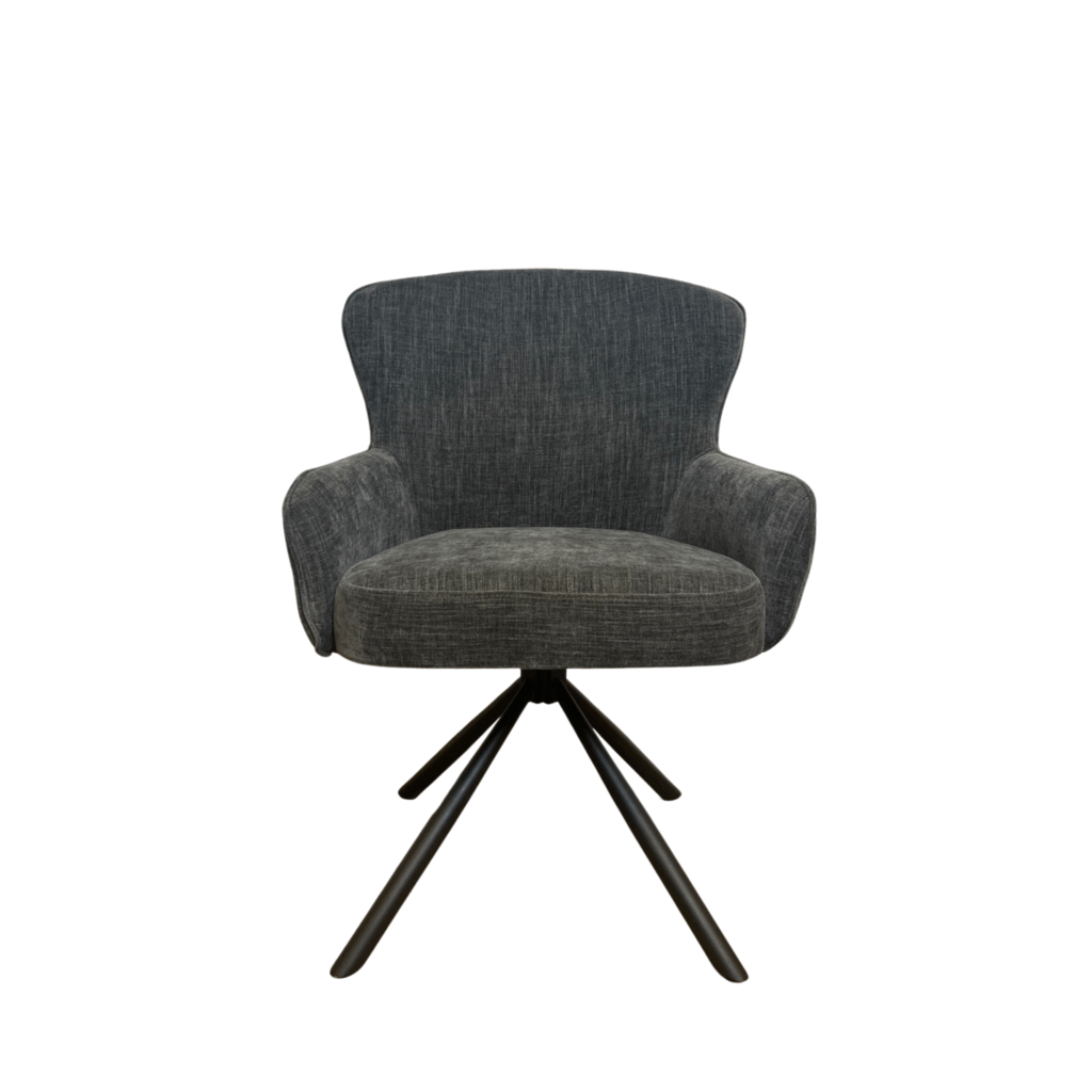 Eetkamerstoel Hanna | Charcoal Brown | Met armleuning - Afbeelding 4
