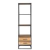 Boekenkast Denver | Mangohout en staal | 2 lades - Afbeelding 4