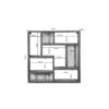 Wandrek vierkant | Mangohout - Afbeelding 4