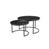 Salontafel Nova | Set van 2 | Rond | Zwart marmer - Afbeelding 4