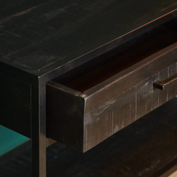 Sidetable Denver Black | 2 lades - Afbeelding 4