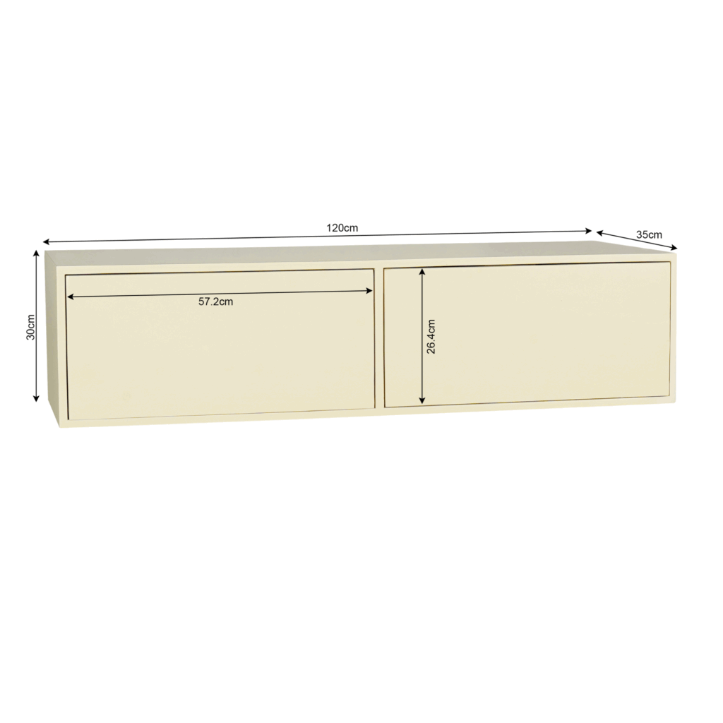 Zwevend tv meubel Vision Sand | 120 cm - Afbeelding 4