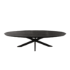 Eettafel Brandy Black | 240 cm | Ovaal - Afbeelding 4