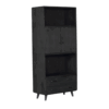 Boekenkast Omaha Black | 90 cm - Afbeelding 4