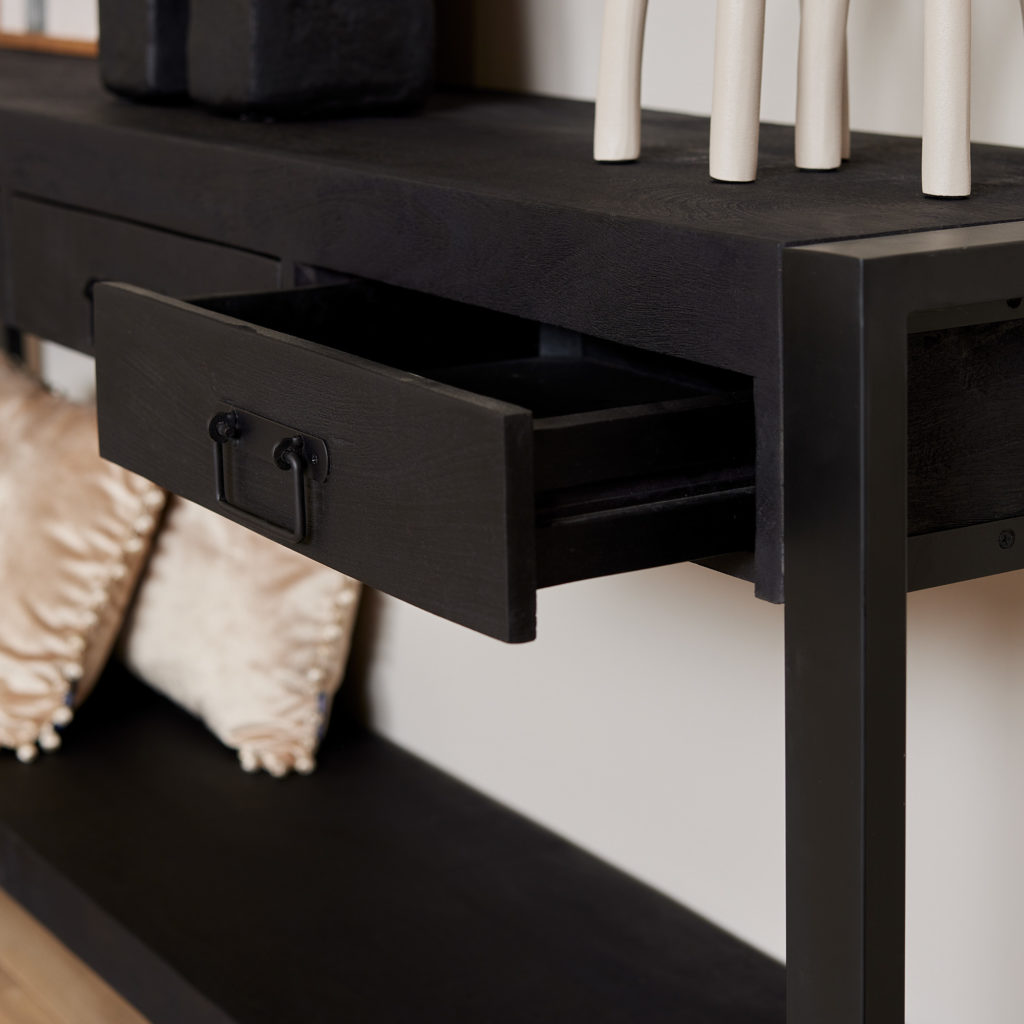 Sidetable Boaz Black | 180 cm - Afbeelding 4