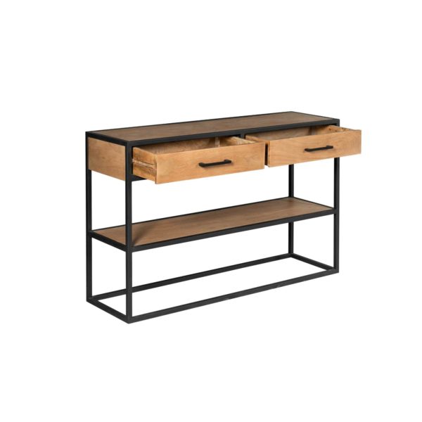 Sidetable Denver | Mangohout en metaal - Afbeelding 4