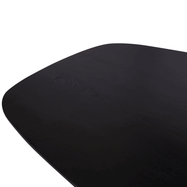 Eiken eettafel Ferris | Deens Ovaal 200 cm | Zwart - Afbeelding 4