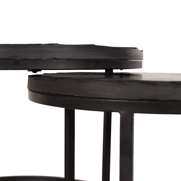 Salontafel set Ora | Zwart Kadappa Stone 60-45 cm - Afbeelding 4